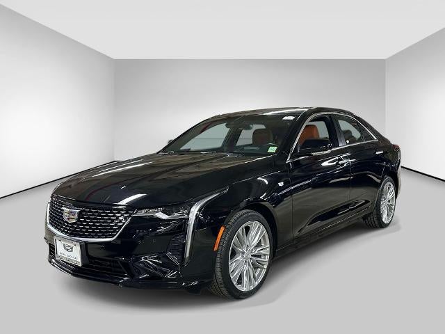 2024 Cadillac CT4 Premium Luxury in Black Raven — front three-quarter view