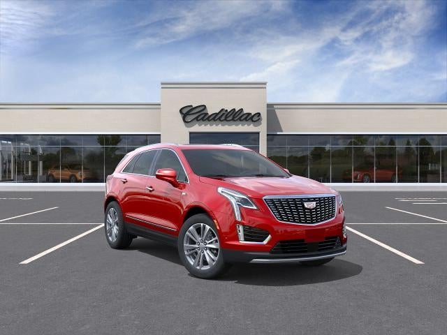2026 Cadillac XT5 Premium Luxury in Radiant Red Tintcoat — front three-quarter view