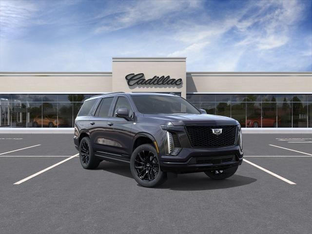 2026 Cadillac Escalade Sport in Galactic Gray Metallic — front three-quarter view