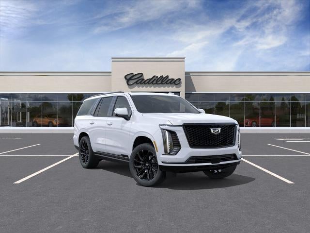2026 Cadillac Escalade Sport in Vibrant White Tricoat — front three-quarter view