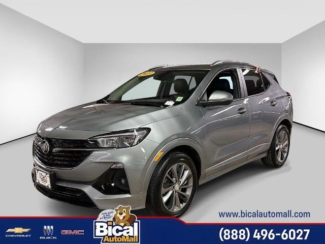 2023 Buick Encore GX Select in Moonstone Gray Metallic — front three-quarter view